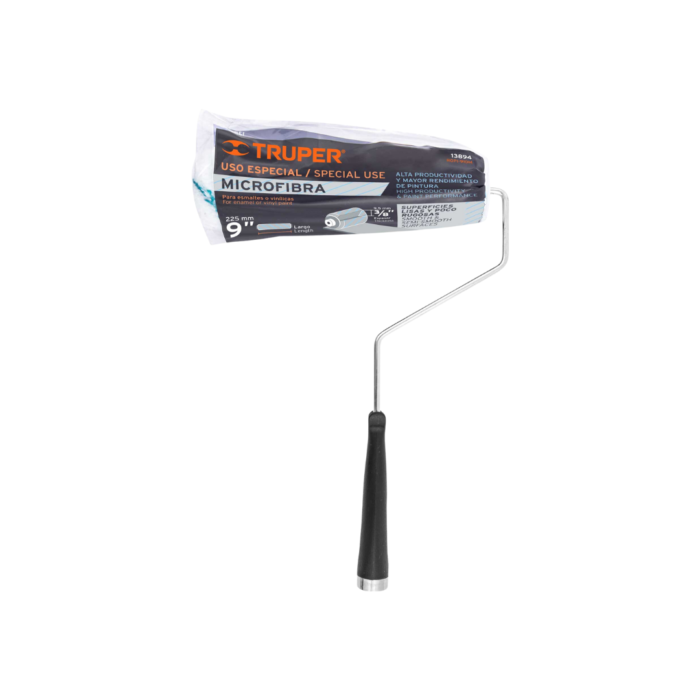 Rodillo para pintar 9" x 3/8" microfibra, sup. poco rugosas