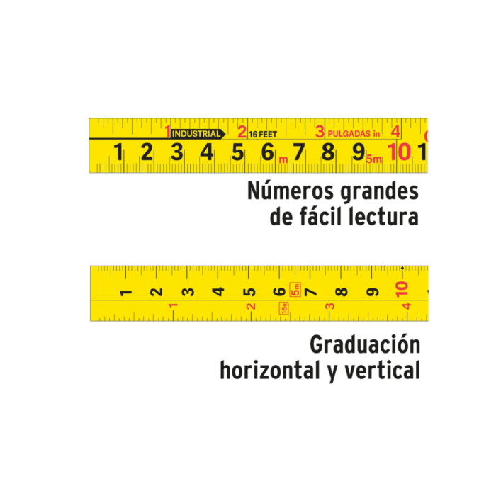 Flexómetro Gripper contra impactos 3 m cinta 13 mm, Truper