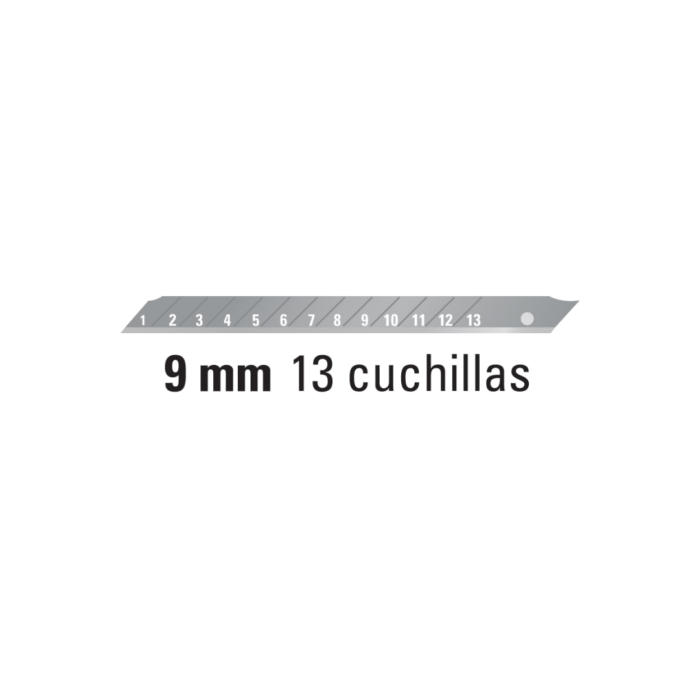 Cúter profesional con alma metálica y grip antiderrapante, Truper - Image 2