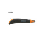Cutter 9 mm profesional con alma metálica y grip, Truper