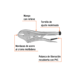 Pinza de presión 10" mordaza recta, Truper 17424 - Imagen 3