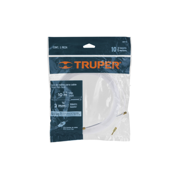 Guía de nylon de 10 m para cable, Truper