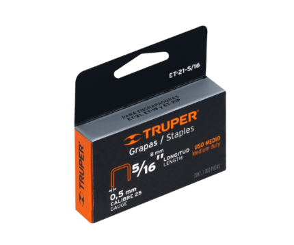 Grapas 5/16 corona, Truper
