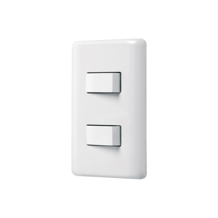 Placa armada 1 interruptor sencillo + 1 de 3 vías, Basic