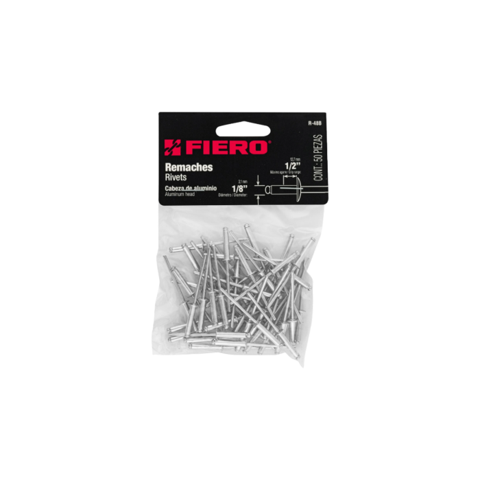 Remaches con espiga, 1/8" x 1/2" Fiero - Imagen 4
