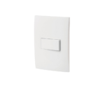 Placa armada con interruptor sencillo, línea Oslo, blanco