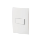 Placa armada con interruptor sencillo, línea Oslo, blanco