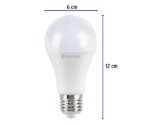 Lampara: foco Led tipo bulbo 12W, Volteck