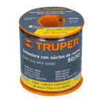 Soldadura 50/50 con núcleo de resina para tubería hidráulica Truper de 450 g