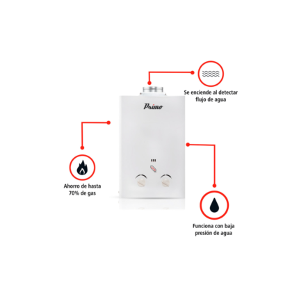 calentador instantaneo Primo 6lt.