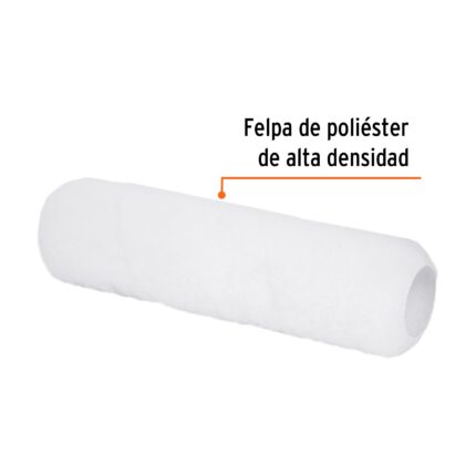 Felpa para rodillo de pintura Truper de 9 x 3/8 pulgada.