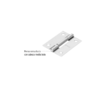 Bisagra rectangular de 2" x 1 1/2" de acero pulido, Hermex - Imagen 3