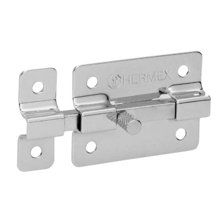 Pasador de barra plana 2" acabado cromo, HERMEX