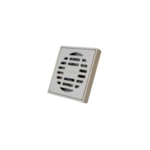 Coladera de abs cuadrada con rejilla gris, Coflex