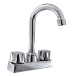 Mezcladora tipo bar cromada para lavabo Anbec MEZB4003