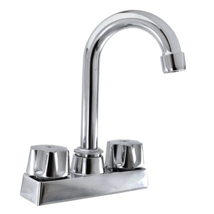 Mezcladora tipo bar cromada para lavabo Anbec MEZB4003