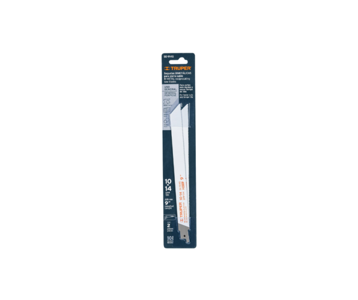 Segueta sierra sable 9" 10-14 DPP recta, usos generales Truper 10791 - Imagen 2