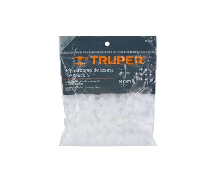 Bolsa con 75 separadores de 8 mm de losetas Truper - Imagen 2