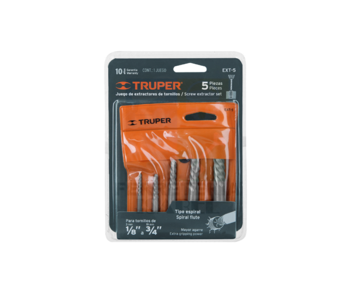 Juego extractores de tornillos, 5 piezas Truper 14512 - Imagen 4