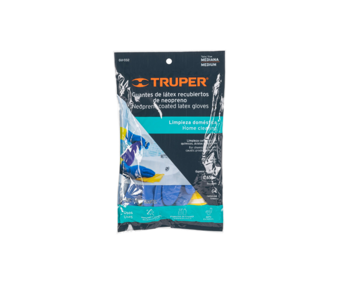 Guantes de látex reforzados para limpieza, medianos - Imagen 2