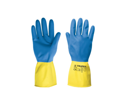 Guantes de latex reforzado para hacer limpieza