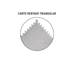 Llana, mango madera, canto dentado triangular, 11" Truper - Imagen 2