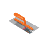 Llana, mango plástico canto dentado triangular, 6 remaches, 11" Truper 15415