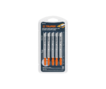 Blíster con 5 seguetas de 4", 8 DPP y zanco T para corte recto en madera, Truper - Imagen 2