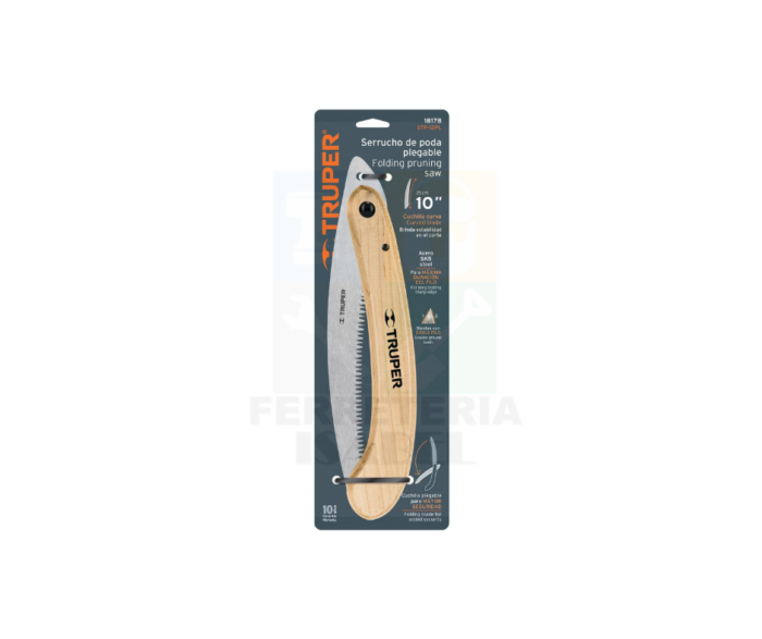 Serrucho de poda 12" plegable mango de madera 6 DPP Truper - Imagen 4