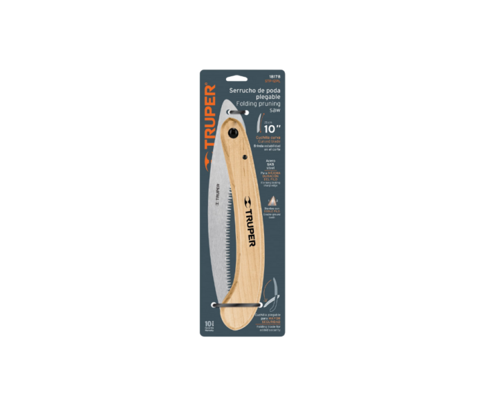 Serrucho de poda 12" plegable mango de madera 6 DPP Truper - Imagen 2