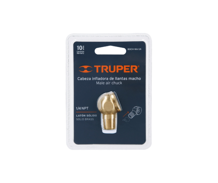 Cabeza infladora de llantas, macho, cuerda 1/4 - Imagen 2