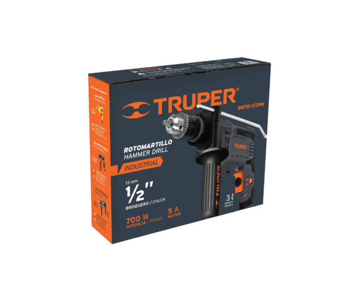 Rotomartillo 1/2", industrial, 700 W Truper - Imagen 4