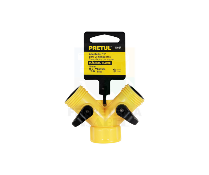 Conector "Y" plástico, entrada 3/4", Pretul - Imagen 2