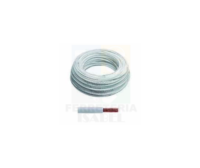 Cable thw cal 8 thw blanco c/100mts Iusa - Imagen 2