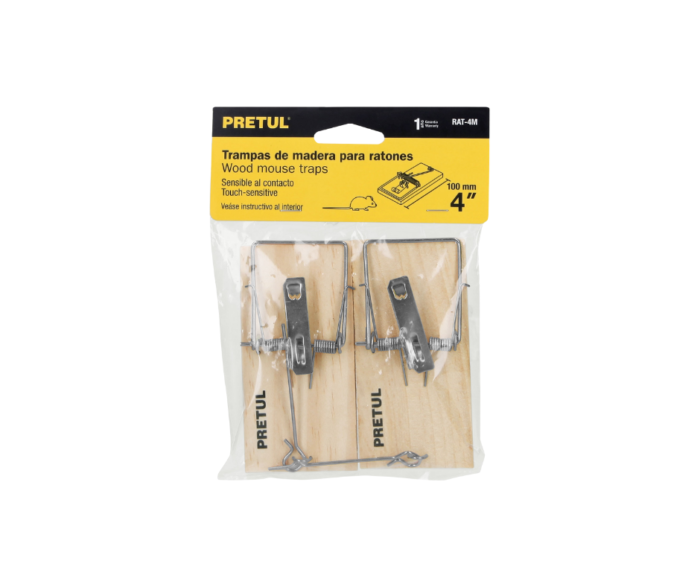 Trampa de madera para ratones 4" Pretul - Imagen 2