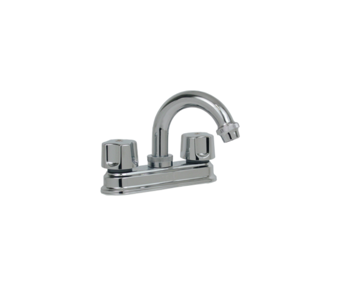 Mezcladora de 4" para lavabo con manerales Tauro, Rugo - Image 3