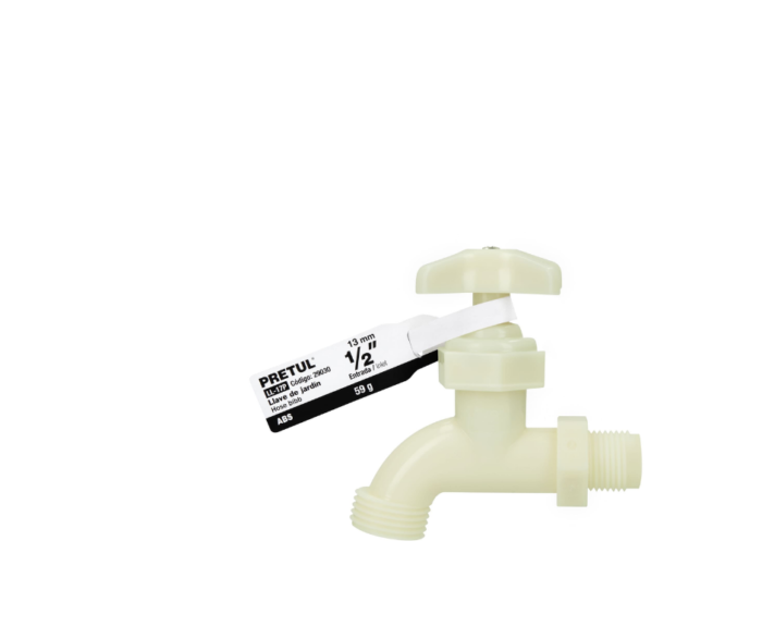 Llave de nariz para jardín, 59 gr, 1/2", plástica - Imagen 2