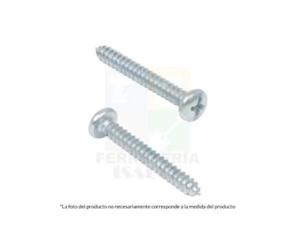 Pija para lámina, #8 x 1/2", bolsa con 200 pzas