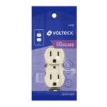 Contacto dúplex 2 polos 3 hilos, marfil Volteck 46102 - Imagen 2