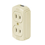 Contacto de sobreponer dúplex, sin tierra 46106