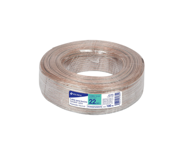 cable polarizado bicolor p/bocina 22 AWG - Imagen 3