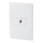 Placa armada con entrada para teléfono, línea Oslo, blanco COD 46541