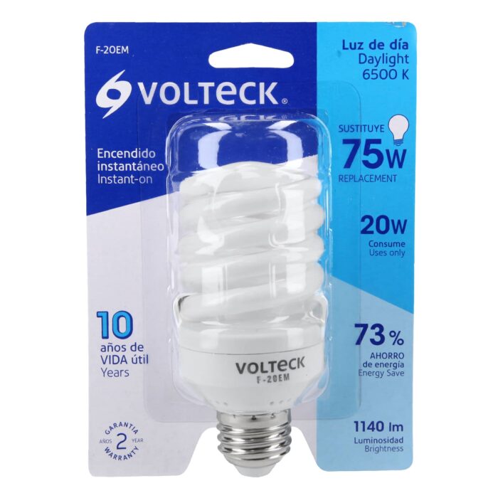 Lámpara 20 W, espiral mini, luz día, T2 - Imagen 2