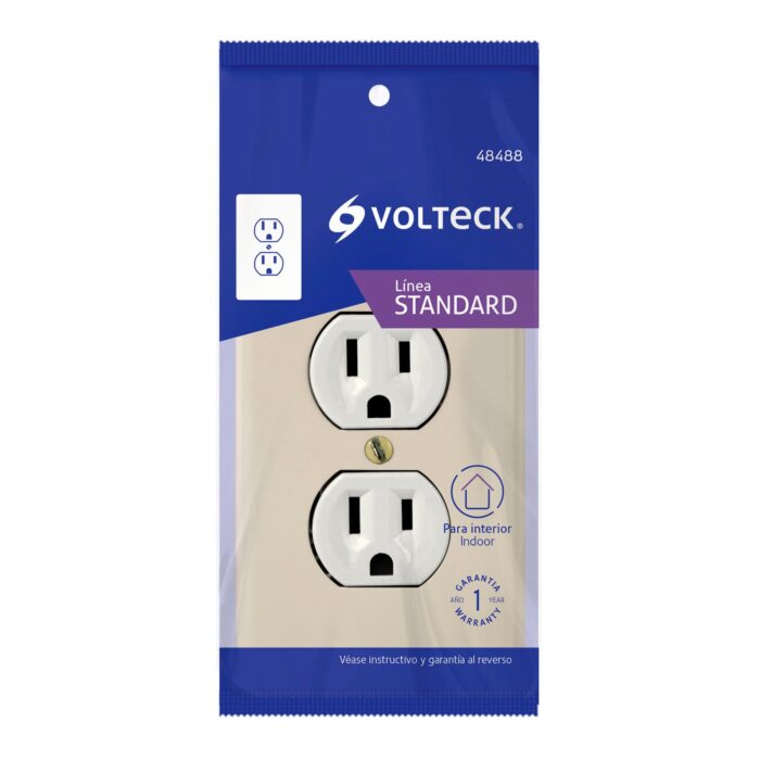 Placa armada 2 contactos polarizados, línea Standard - Imagen 2