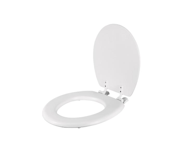 Asiento redondo acojinado para WC blanco Foset - Imagen 2