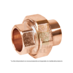 Tuerca unión, cobre a rosca externa, 1/2"