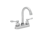 Mezcladora cromada para lavabo con cuello tipo bastón y vuelta completa, Bitka
