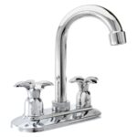 Mezcladora tipo bar cromada para lavabo Anbec MEZB4065C