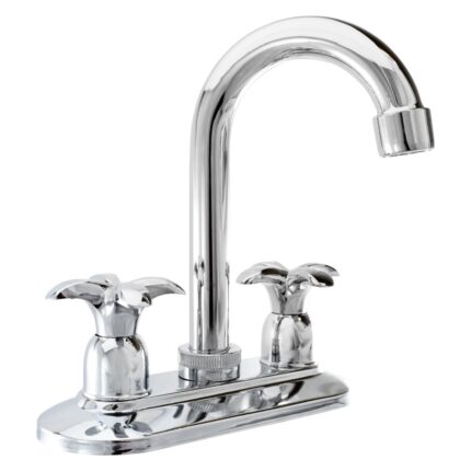 Mezcladora tipo bar cromada para lavabo Anbec MEZB4065C