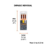 Set de 3 Cepillos Mini de Alambre Inoxidable, Latón y PET – Truper 10652